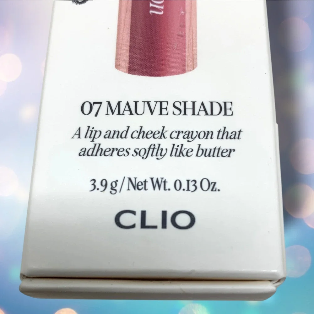 NEW CLIO Butter Balm Crayon 07 Mauve Shade Lip & Cheek Balm K-Beauty EXP 2027